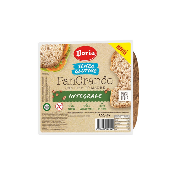 Doria PanGrande con lievito madre pane integrale senza glutine - Celiachia Milano