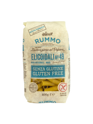 rummo elicoidali di riso integrale e mais senza glutine - celiachia milano