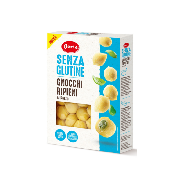 doria gnocchi di patate ripieni di pesto senza glutine - celiachia milano