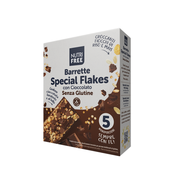 nutri free barrette special flakes con cioccolato - celiachia milano