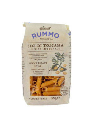 rummo penne rigate di ceci e riso integrale senza glutine - celiachia milano