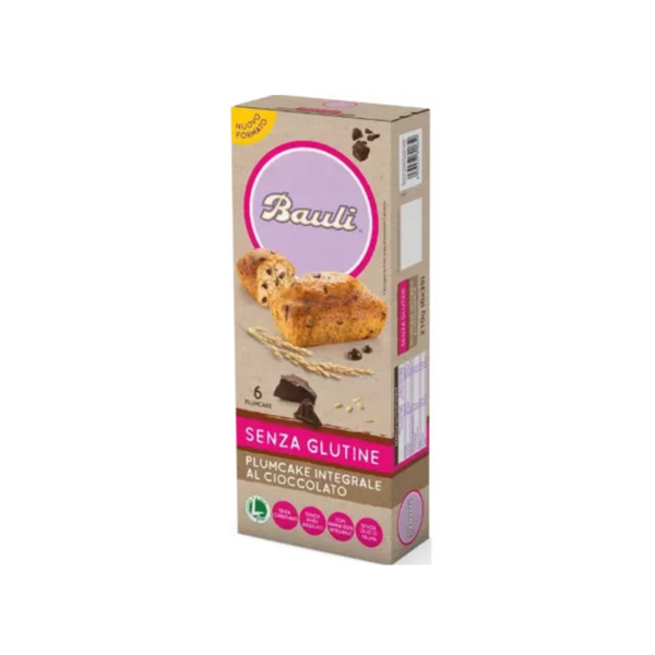 bauli plumcake integrale senza glutine gusto cioccolato - celiachia milano