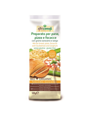 AltriCereali Preparato per pane, pizza e focacce con grano saraceno e sorgo | Celiachia Milano