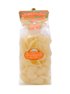 la fabbrica della pasta conchiglioni rigati senza glutine - celiachia milano