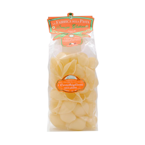 la fabbrica della pasta conchiglioni rigati senza glutine - celiachia milano