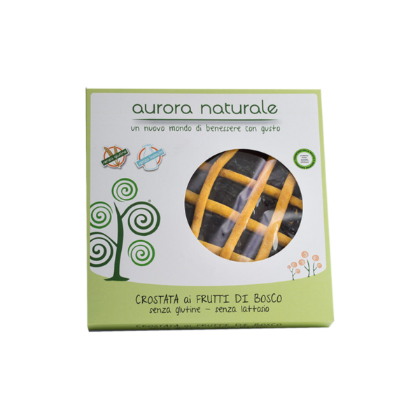 aura naturale crostata ai lamponi senza glutine senza lattosio - Celiachia Milano
