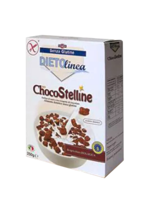 cerealvit dietolinea stelline di mais e riso al cioccolato - celiachia milano