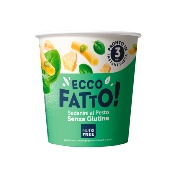 ecco fatto sedanini al pesto senza glutine - celiachia milano