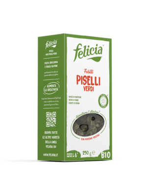 felicia fusilli di piselli verdi senza glutine - celiachia milano