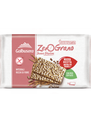Cracker Integrali con riso Soffiato GALBUSERA ZEROGRANO