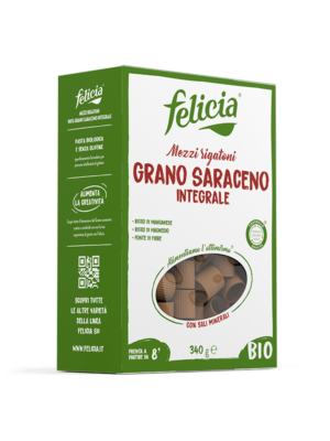 felicia mezzi rigatoni di grano saraceno integrale senza glutine - celiachia milano