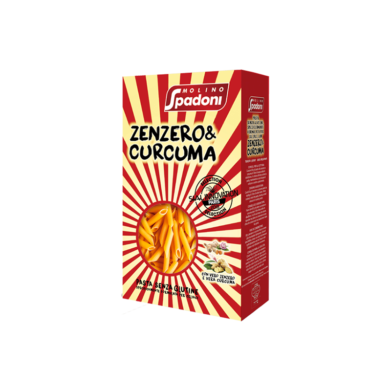 molino spadoni pasta senza glutine penne zenzero e curcuma - celiachia milano