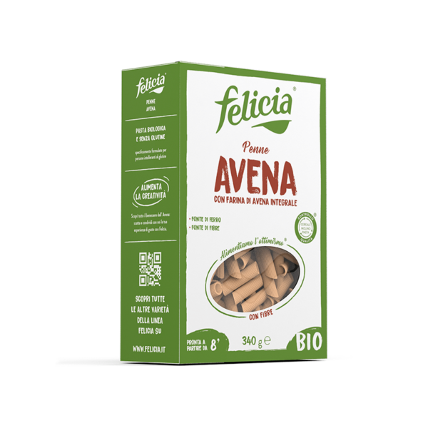 felicia penne con farina di avena integrale senza glutine - celiachia milano