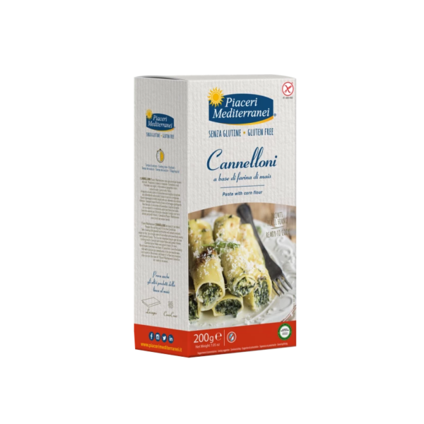 piaceri mediterranei cannelloni di mais senza glutine - celiachia milano