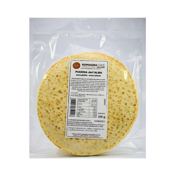 Romagna Free piadina dell'alba senza glutine e senza lattosio - celiachia milano