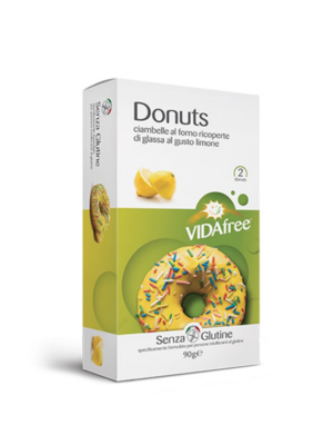 VidaFree Donuts glassa gusto limone senza glutine | Celiachia Milano