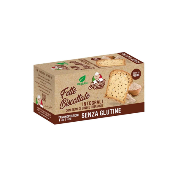 Inglese Fette Biscottate Integrali senza glutine | Celiachia Milano