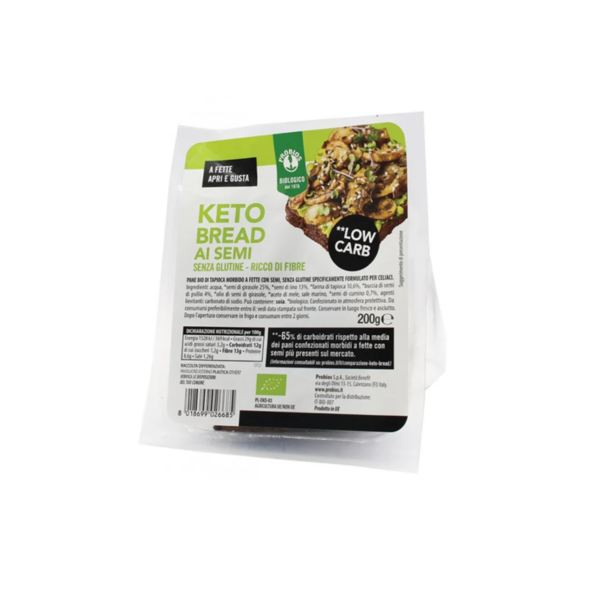 Probios Keto Bread ai semi senza glutine - Celiachia Milano