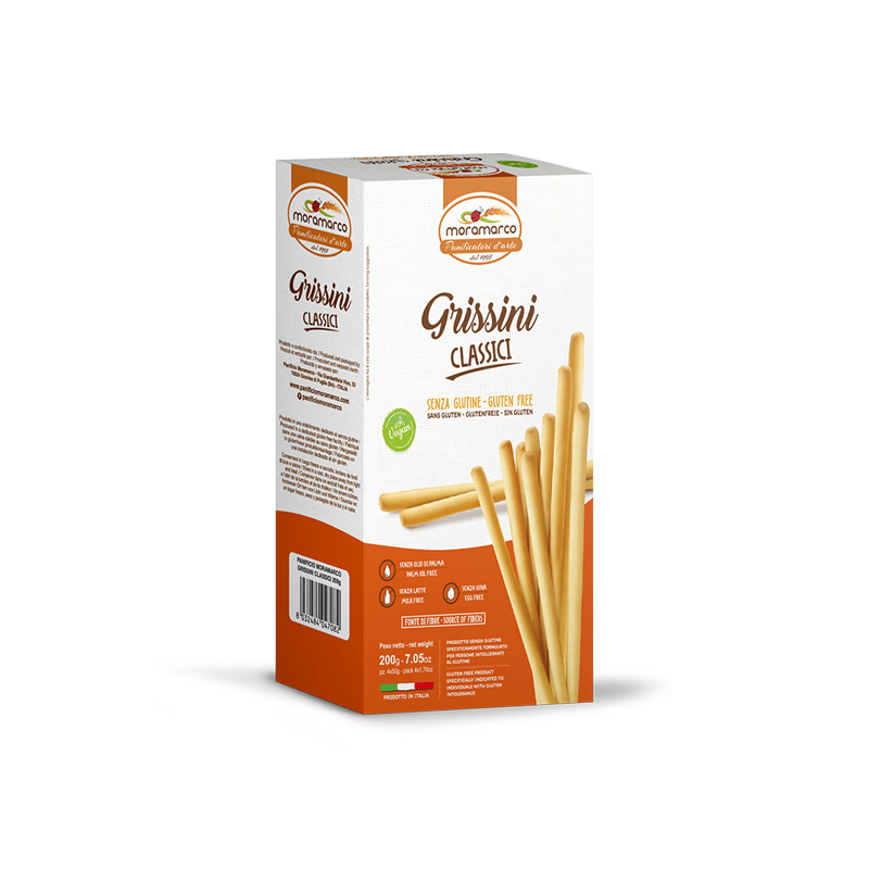 Moramarco Grissini classici senza glutine - Celiachia Milano