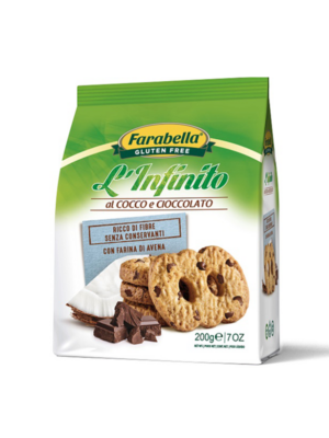 Farabella L' Infinito Biscotti al cocco e cioccolato senza glutine | Celiachia Milano