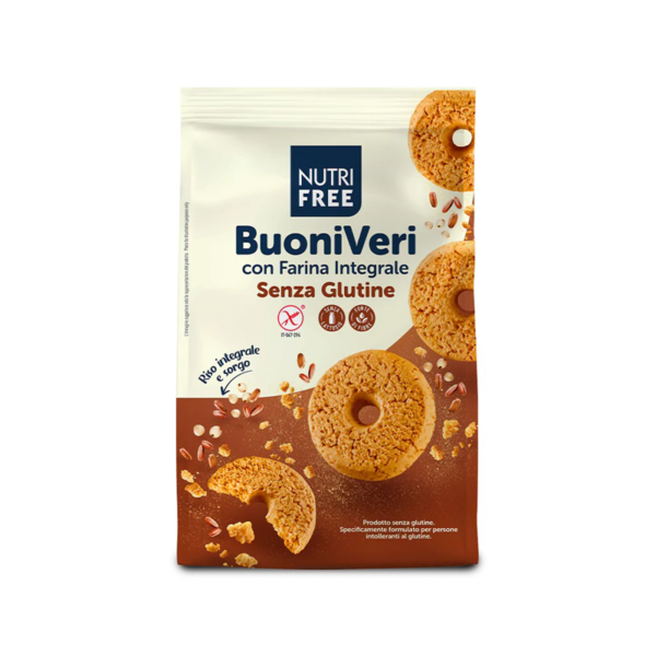 Nutri Free biscotti BuoniVeri con farina integrale senza glutine | Celiachia Milano
