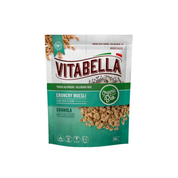 Vitabella Crunchy Muesli con chia e semi senza glutine | Celiachia Milano