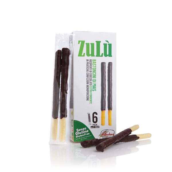 Valledoro Zulù Bastoncini di Mais con cioccolato fondente | Celiachia Milano