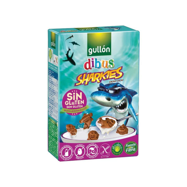 Gullon Biscotti Sharkies cacao senza glutine | Celiachia Milano