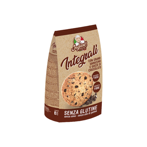 Inglese Integrali con grano saraceno e gocce di cioccolato senza glutine | Celiachia Milano