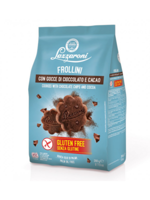 Lazzaroni Frollini con gocce di cioccolato e cacao senza glutine | Celiachia Milano