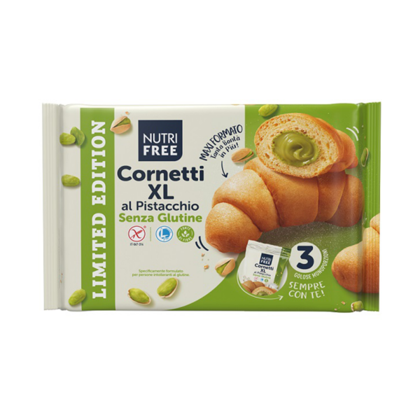 NutriFree Cornetti XL al pistacchio senza glutine | Celiachia Milano