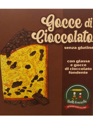 Dolce di Natale con gocce di cioccolato senza glutine e lattosio - Celiachia Milano