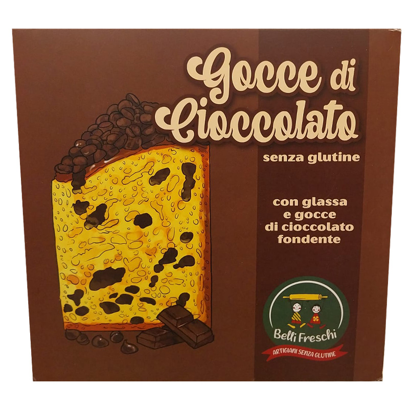 Dolce di Natale con gocce di cioccolato senza glutine e lattosio - Celiachia Milano