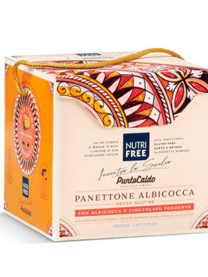Nutrifree Panettone albicocca e cioccolato senza glutine Punto Caldo - Celiachia Milano