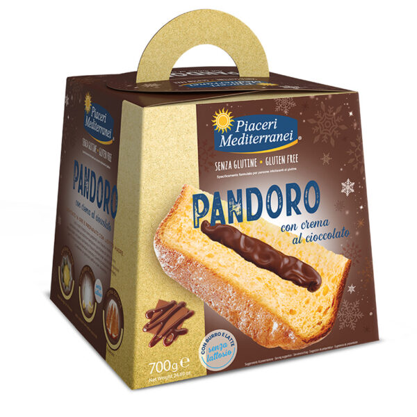 Piaceri Mediterranei Pandoro al cioccolato senza glutine - Celiachia Milano