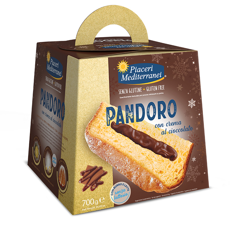 Piaceri Mediterranei Pandoro al cioccolato senza glutine - Celiachia Milano