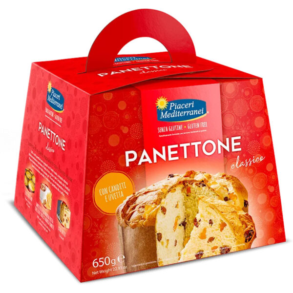 Piaceri Mediterranei Panettone classico senza glutine - Celiachia Milano