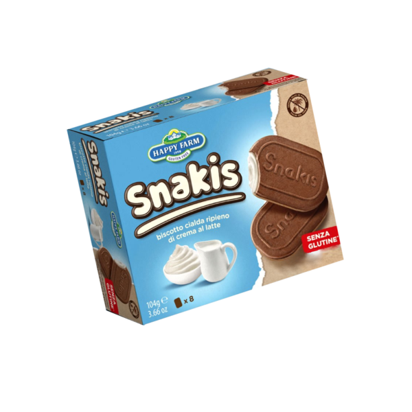 HAPPY FARM SNAKIS CON CREMA AL LATTE 104G