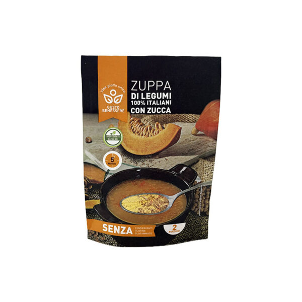 Gusto Benessere Zuppa di legumi con zucca senza glutine | Celiachia Milano