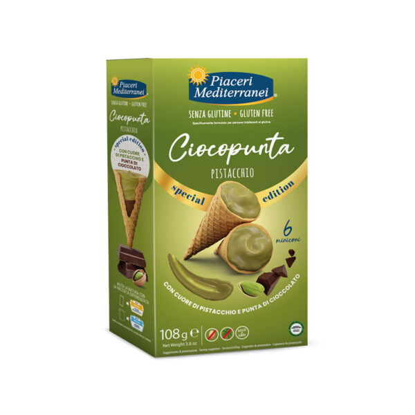 Piaceri mediterranei Ciocopunta al pistacchio senza glutine | Celiachia Milano