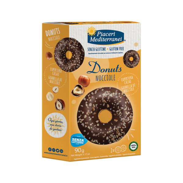 Donuts alla Nocciola Piaceri Mediterranei senza glutine - Celiachia Milano
