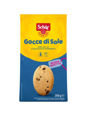 Schar Gocce di Sole biscotti alla vaniglia con gocce di cioccolato fondente senza glutine | Celiachia Milano