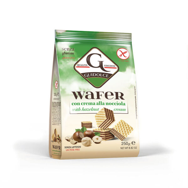 Wafer senza glutine con crema alla nocciola Guidolce - Celiachia Milano