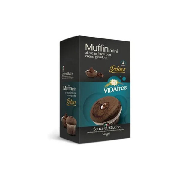 Vidafree Muffin Mini senza glutine con crema alla gianduia - Celiachia Milano
