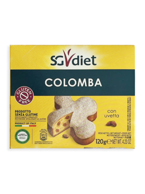 SG Diet colomba con uvetta 120g senza glutine | Celiachia Milano