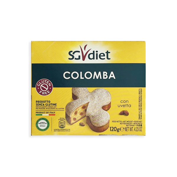 SG Diet colomba con uvetta 120g senza glutine | Celiachia Milano