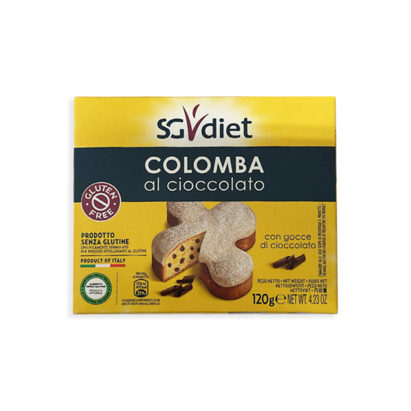 SG Diet colomba con gocce di cioccolato 120g senza glutine | Celiachia Milano