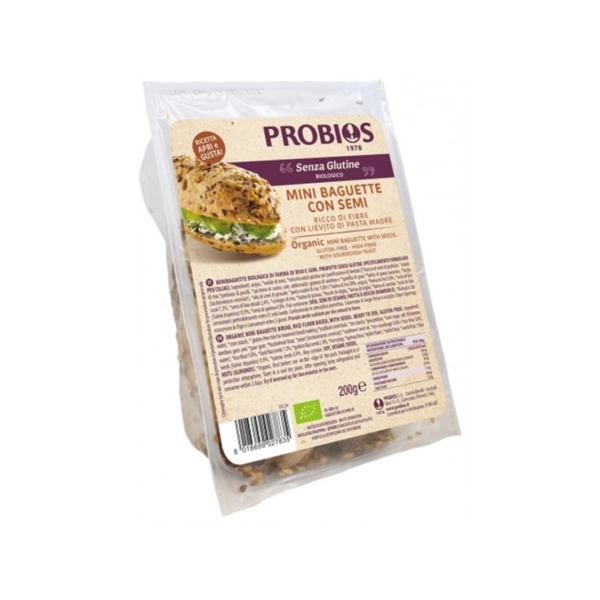 Probios Mini Baguette con semi senza glutine | Celiachia Milano
