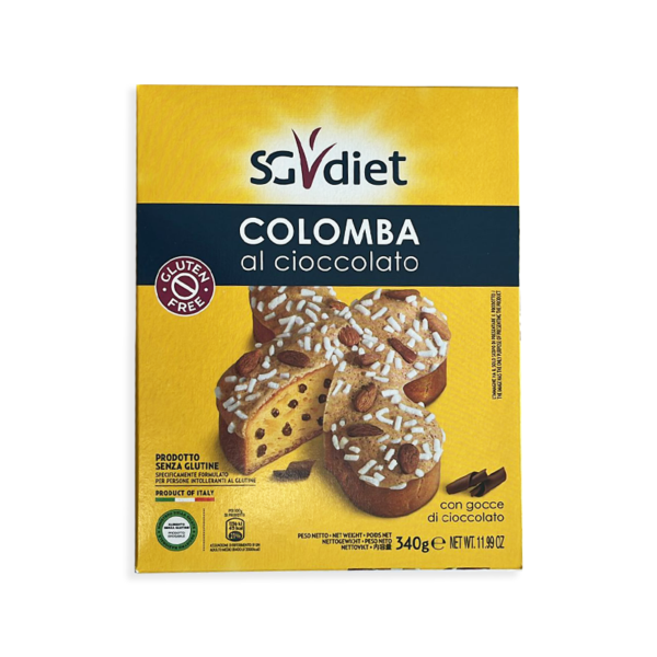 SG Diet colomba con gocce di cioccolato 340g senza glutine | Celiachia Milano