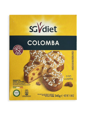 SG Diet colomba con uvetta 340g senza glutine | Celiachia Milano